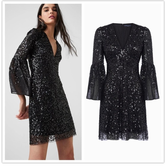 NWT French Connection Sequin Mini Dress - Picture 3 of 12
